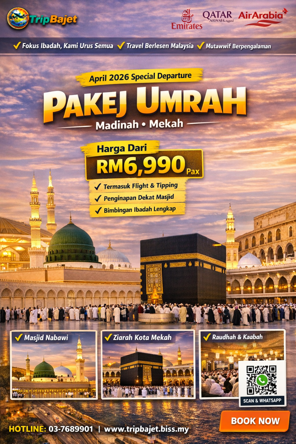 Pakej Umrah TripBajet